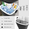 Portable 4 Gallon Cooler Bar Table with Bottle Opener