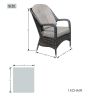 Direct Wicker Patio Fire Pit Dining Set – 6-Seat Rectangular Table with Aluminum Frame & Rattan Chairs