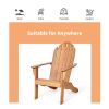 Wooden Adirondack Outdoor Lounge Chair with Ergonomic Design