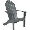 Wooden Adirondack Outdoor Lounge Chair with Ergonomic Design