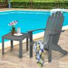 Wooden Adirondack Outdoor Lounge Chair with Ergonomic Design