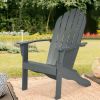 Wooden Adirondack Outdoor Lounge Chair with Ergonomic Design