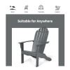Wooden Adirondack Outdoor Lounge Chair with Ergonomic Design