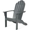 Wooden Adirondack Outdoor Lounge Chair with Ergonomic Design
