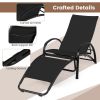 2-in-1 Outdoor Rocking Chair with Adjustable Backrest
