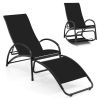 2-in-1 Outdoor Rocking Chair with Adjustable Backrest