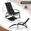 2-in-1 Outdoor Rocking Chair with Adjustable Backrest