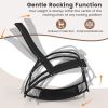 2-in-1 Outdoor Rocking Chair with Adjustable Backrest