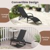 2-in-1 Outdoor Rocking Chair with Adjustable Backrest