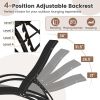 2-in-1 Outdoor Rocking Chair with Adjustable Backrest