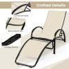 2-in-1 Outdoor Rocking Chair with Adjustable Backrest