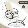 2-in-1 Outdoor Rocking Chair with Adjustable Backrest