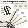 2-in-1 Outdoor Rocking Chair with Adjustable Backrest