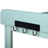 TOPMAX 65" Wooden Farmhouse Outdoor Potting Bench Table with Storage Shelves