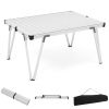 Folding Camping Table Picnic Table with Storage Bag and Waterproof Desktop