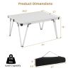 Folding Camping Table Picnic Table with Storage Bag and Waterproof Desktop