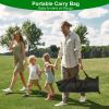 Folding Camping Table Portable Carbon Steel Roll-Up Table with Carry Bag