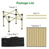 Folding Camping Table Portable Carbon Steel Roll-Up Table with Carry Bag