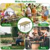 Folding Camping Table Portable Carbon Steel Roll-Up Table with Carry Bag