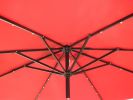 AZ Patio Heaters Solar Market Umbrella with LED Lights