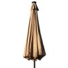 AZ Patio Heaters Solar Market Umbrella with LED Lights