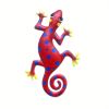 Metal Gecko Wall Art Hanging Decor for Garden & Home