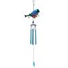 Bird Wind Chime – Hand-Painted Iron & Glass Hanging Garden Decor