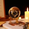 Crystal Ball Art Decoration – Romantic Gift & Tabletop Display Accent
