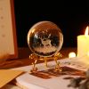 Crystal Ball Art Decoration – Romantic Gift & Tabletop Display Accent