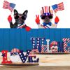 4th of July I Love USA Wooden Alphabet Ornament – Patriotic Tiered Tray Decor