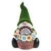 Gnome Night Solar Light – Fairy Garden Statue with Automatic Dusk Sensor