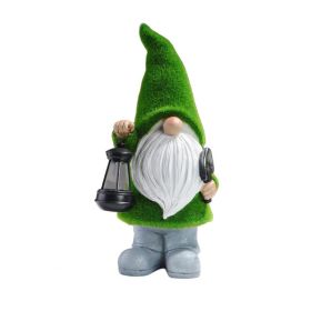 Gnome Night Solar Light – Fairy Garden Statue with Automatic Dusk Sensor (Emitting Color: C)