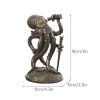 NORTHEUINS Retro Steampunk Black Whale Resin Figurine
