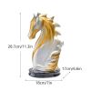 NORTHEUINS Resin Horse Head Wine Rack – Decorative Bottle Holder Tabletop Accent