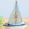 Boat Shaped Decorative Craft Accent – Nautical Tabletop Ornament