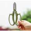 Stainless Steel Floral Garden Shears with Ergonomic Handle