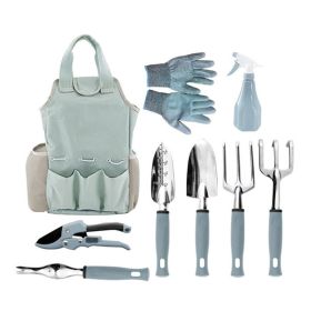 Garden Tool Set for Planting, Soil Loosening, Weeding & Gardening (Color: As pic show, Type: 9 PCS/Set)