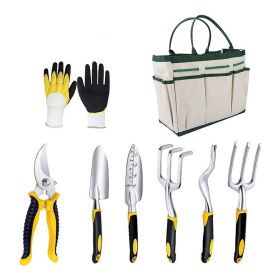 Garden Tool Set for Planting, Soil Loosening, Weeding & Gardening (Color: As pic show, Type: 8 PCS/Set)