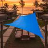 Artpuch Custom Size Sky Blue Sun Shade Sail Triangle Canopy – 185 GSM UV Block Awning