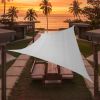Artpuch Custom Size Light Gray Sun Shade Sail Triangle Canopy – 185 GSM UV Block Outdoor Awning