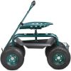 VEVOR Rolling Garden Cart Work Seat with Wheels – 360° Swivel Gardening Stool