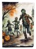 Zombies Spooky Halloween House Flag – Large Double-Sided Porch Flag