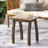 Selma Outdoor End Table – Gray Acacia Wood Patio Accent Table