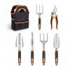Garden Tools Set for Pruning, Digging & Weeding