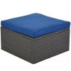 Outdoor Patio Rectangle Daybed with Retractable Canopy & Cushions