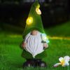 Gnome Night Solar Light – Fairy Garden Statue with Automatic Dusk Sensor