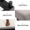 Beige Linen Foot Rest – Multi-Functional Ottoman Stool