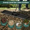 Lawn Leveling Rake with 67" Long Handle for Yard & Garden