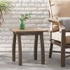 Selma Outdoor End Table – Gray Acacia Wood Patio Accent Table