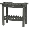 HDPE Shower Bench with Two-Tier Storage – Indoor & Outdoor Seating